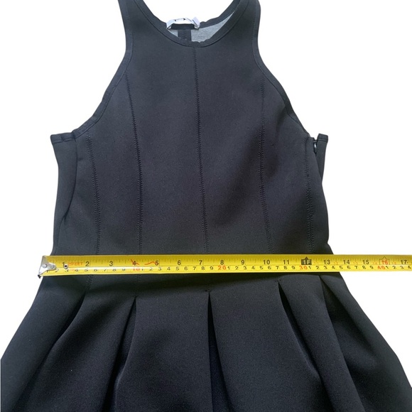 Alexander Wang Pleated Neoprene Little Black Dress. Medium - Picture 8 of 11